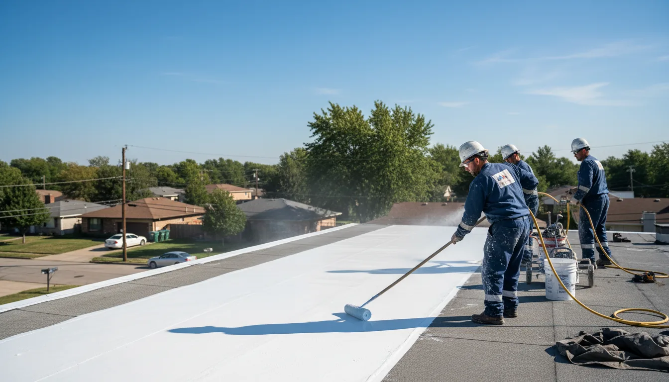 Commercial roof coating in Hull, GA near me